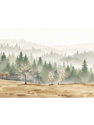 Zarif Doğa Manzarası Arka Plan, 200x150cm, Stüdyo Fonu