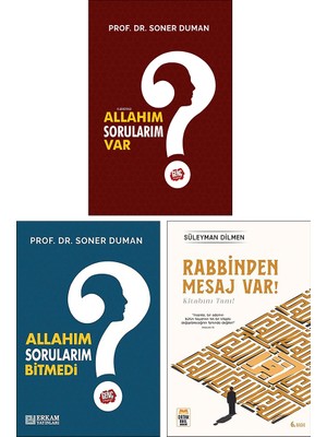 Allahım Sorularım Var - Allahım Sorularım Bitmedi - Rabbinden Mesaj Var! 3 Kitap