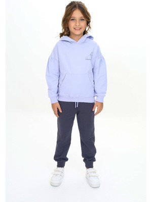 Toontoy Kız Çocuk Kapüşonlu Eşofman Takım