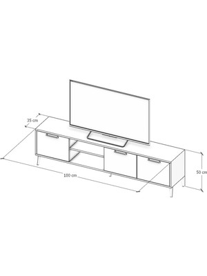 Kayhan Ahşap MDF Legnano Tv Ünitesi 180  cm