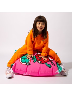 Omy Giant Inflatable Cushion / Dev Şişme Minder - Strawbies