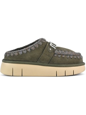 Kadın Terlik/ Panduf ( Ev ) MU.FW531001A Bkol Mou Bounce Clog Metal Logo Black Olive