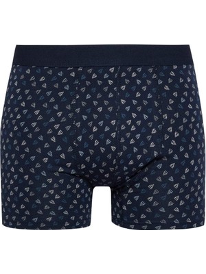 DeFacto Regular Fit Baskılı 3'lü Boxer E0027AX24WN