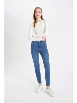 DeFacto Rebeca Skinny Fit Yüksek Bel Dar Paça Bilek Boy Jean Pantolon C7609AX24AU