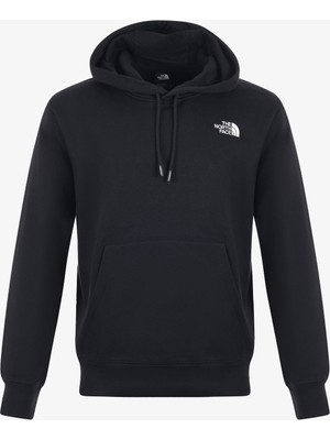 The North Face M Essentıal Relaxed Hoodıe Erkek Siyah Sweatshirt Uzun Kollu Dokuma Kumaşlı