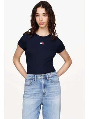 Tommy Hilfiger Tommy Jeans Kadın Lacivert Tjw T-Shirt