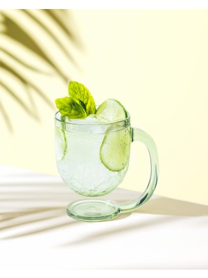 Madame Coco Domme Plastik Kupa - Yeşil - 385 ml