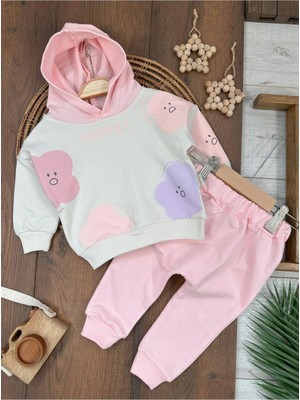 Babexi Oopps Baskılı Kapüşonlu Mevsimlik Kız Bebek Takım