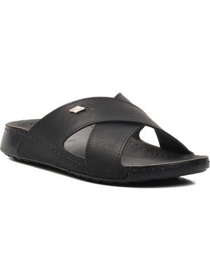 Ayakmod  Siyah Erkek Terlik