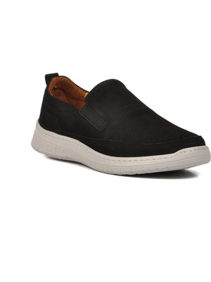 Ayakmod Siyah Nubuk Erkek Günlük Ayakkabı