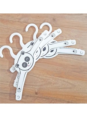 Gondol Çocuk Elbise Askısı Panda Desen 4 Lü G-228-P