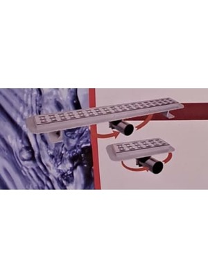 Beyco Duş Kanalı Etekli 60 cm x Ø50 Dönerli