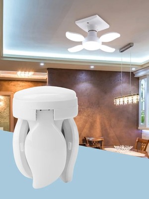 Hero Led HL-7109 20 Watt Katlanabilir Mini 4+1 Mango Pervane LED Ampul Beyaz Işık E27 Duylu