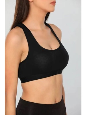 Destekli Büstiyer Sporcu Fitness Dikişsiz Çıkartılabilen Petli