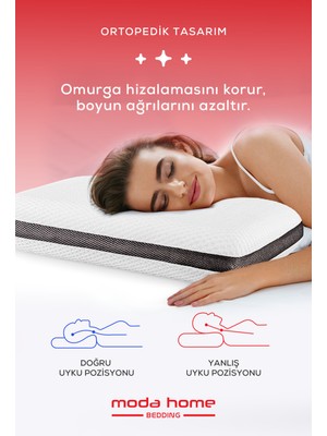 Moda Home Bedding 2li Visco PRİME klasik Yastık