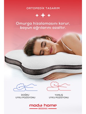 Moda Home Bedding 2li Visco FLY comfort Kelebek Yastık