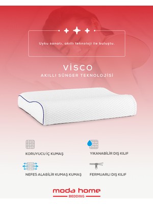 Moda Home Bedding 2li Visco NOSTALJİ Boyun Destekli Yastık