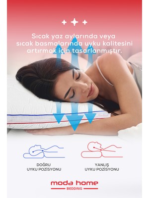 Moda Home Bedding 2li Kaz Tüyü Etkili SOFT Yastık