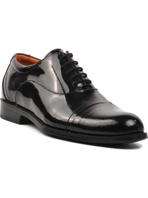 Ayakmod  Siyah Rugan Erkek Klasik Ayakkabı