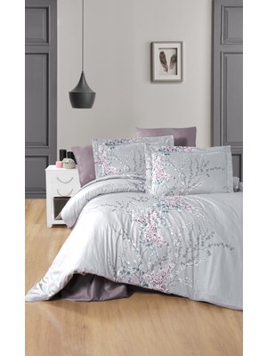 Firstchoice Wisteria Lilac - Pamuk Saten Çift Kişilik Nevresim Takımı