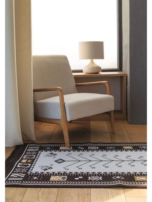 Bigghome Çift Taraflı Kilim, Makinede Yıkanabilir, Modern Desenli, 120*180  cm , SA1534A