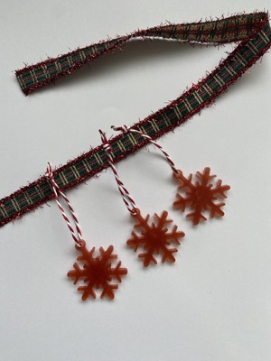 Kar Tanesi Formunda Epoksi Yılbaşı Ağacı Süsü 4