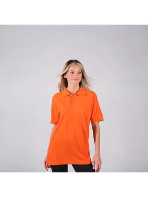 Ayt Collection Kadın Turuncu Polo Yaka T-Shirt L