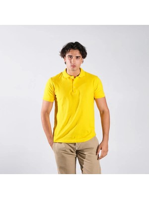 Ayt Collection Erkek Sarı Polo Yaka T-Shirt S