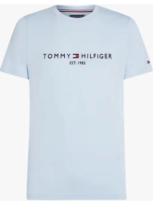 Tommy Hilfiger Erkek Mavi Slim Fit T-Shirt