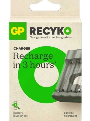 Gp Recyko B441 4'lü Aa Pil Şarj Cihazı - 2600 Mah Kapasiteli R6 Piller İçin