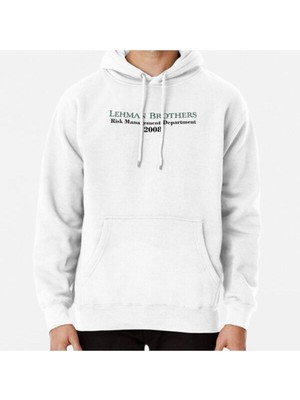 Hvit Stein Lehman Brothers - Risk Managment 2008 Baskılı Sweatshirt