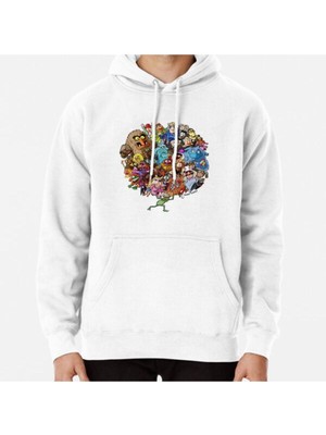 Hvit Stein Muppets World Of Friendship Baskılı Sweatshirt