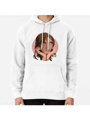 Hvit Stein Shelley Duvall Eyelashes Baskılı Sweatshirt