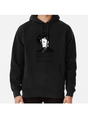 Hvit Stein I Never Argue - I Explain Baskılı Sweatshirt