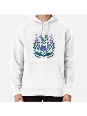 Hvit Stein Thistle Home Baskılı Sweatshirt