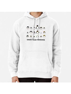 Hvit Stein Know Your Penguins Baskılı Sweatshirt