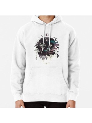 Hvit Stein Daemon Baskılı Sweatshirt