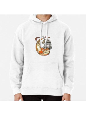 Hvit Stein The Fox, The Crow, And The Cookie Baskılı Sweatshirt