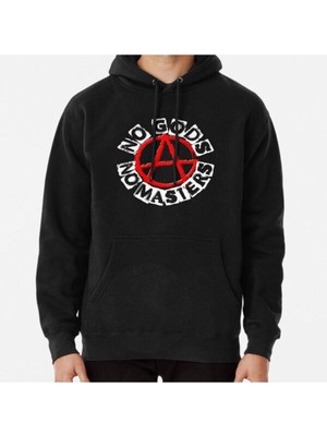 Hvit Stein No Gods No Masters Baskılı Sweatshirt