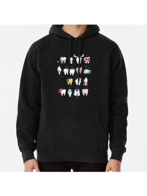 Hvit Stein Dental Definitions Baskılı Sweatshirt