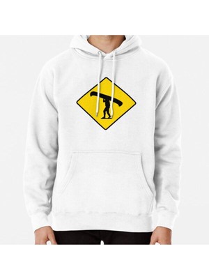 Hvit Stein Canoe / Portage Symbol Baskılı Sweatshirt