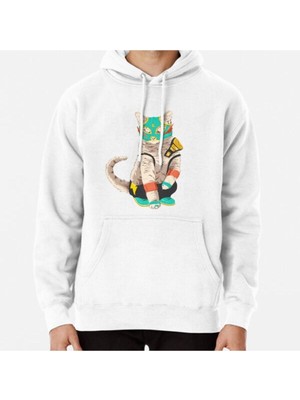 Hvit Stein El Gato Asesino Baskılı Sweatshirt
