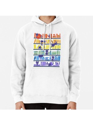 Hvit Stein Library Kittens Baskılı Sweatshirt