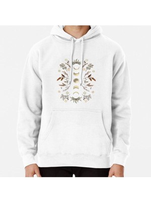 Hvit Stein Moonlit Garden-Winter Brown Baskılı Sweatshirt