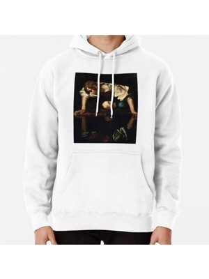 Hvit Stein Narcissus - Michelangelo Merisi Da Caravaggio Baskılı Sweatshirt