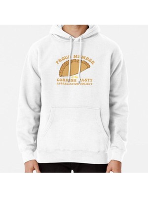 Hvit Stein Cornish Pasty Appreciation Society Baskılı Sweatshirt
