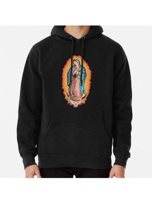 Hvit Stein Our Lady Of Guadalupe Virgin Mary Baskılı Sweatshirt