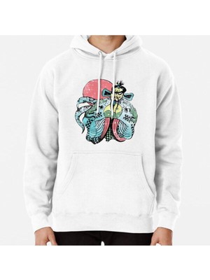 Hvit Stein It's All In The Reflexes - Distressed Baskılı Sweatshirt