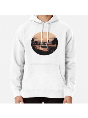 Hvit Stein Jurassic Beach Baskılı Sweatshirt