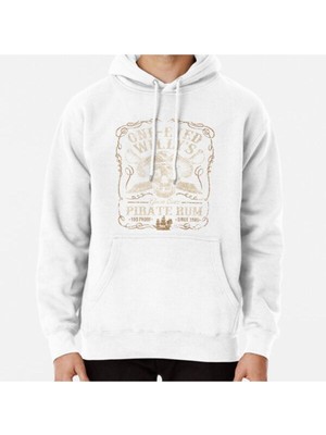 Hvit Stein One Eyed Willy's Goon Cove Pirate Rum Baskılı Sweatshirt